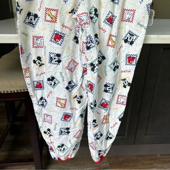 Disney Vintage Mickey Mouse Unlimited One Piece Sleepwear Pajamas Adult - Picture 12 of 14